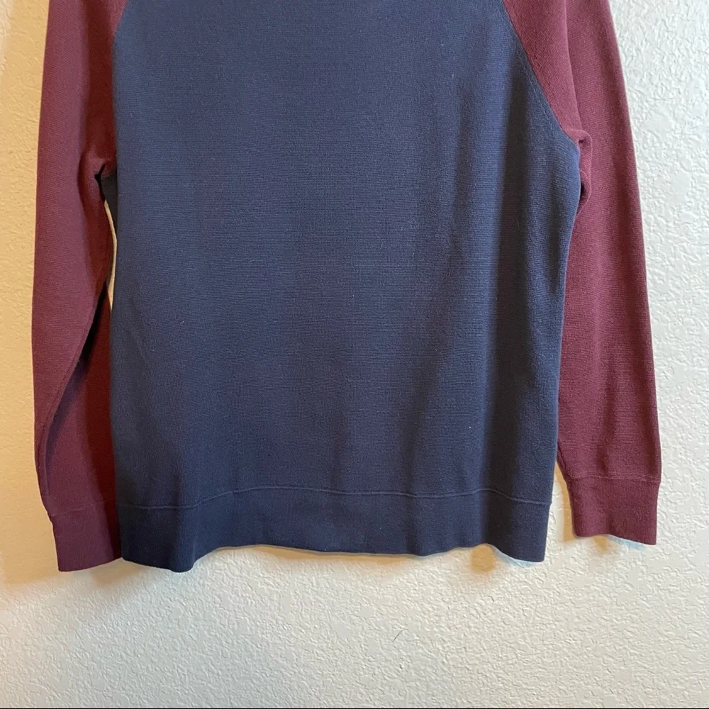 J.Crew Colorblock Side Snap Slits Knit Sweater